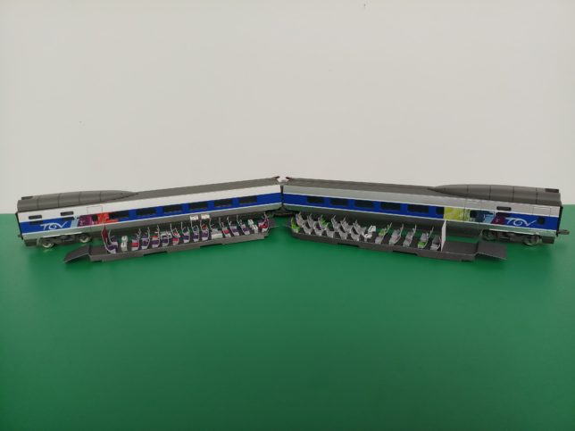 Inneneinrichtung Bastelbogen Karton Mehano TGV Thalys HO